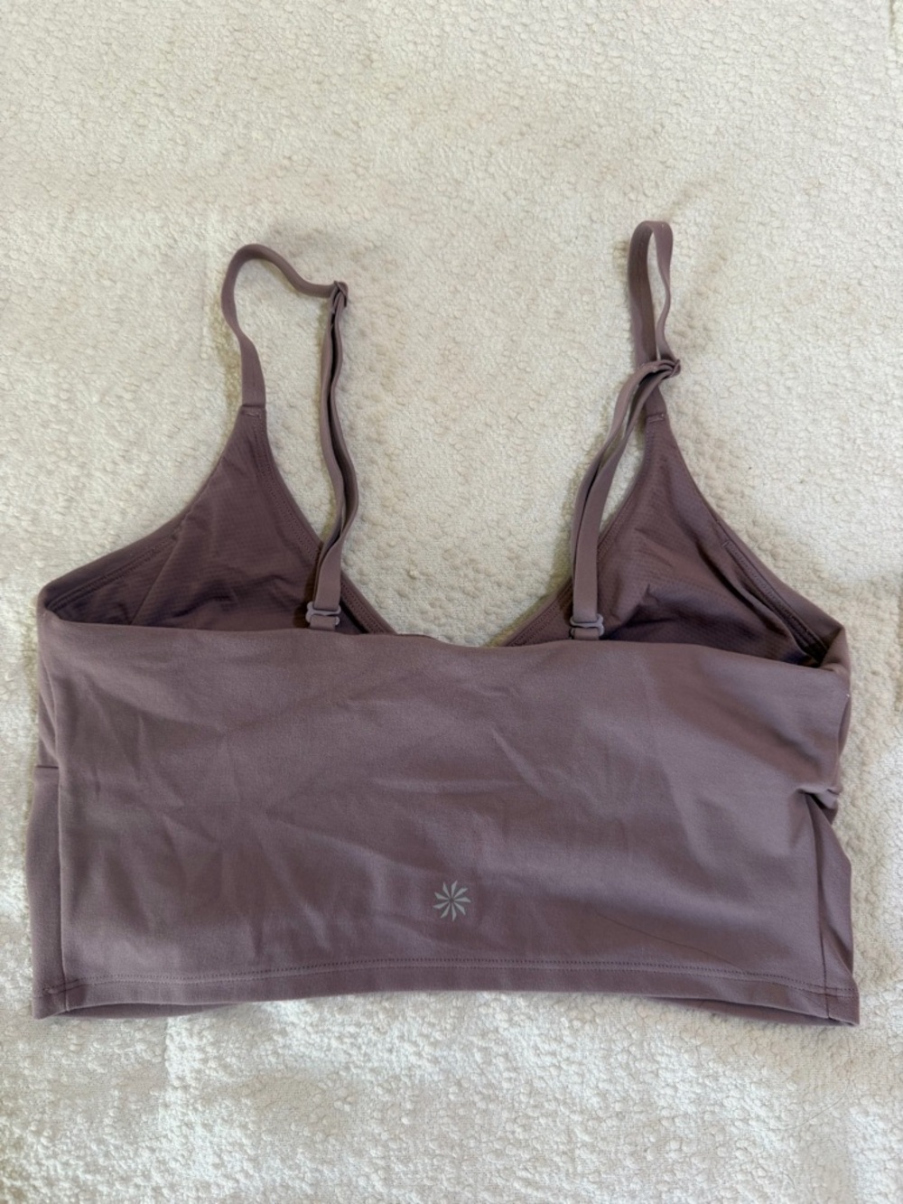 Athleta Cinch Longline Bra. Light lavender color size small excellent condition - Picture 3 of 5